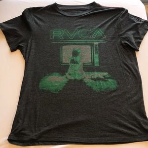 RVCA “Poltergeist” tee in charcoal grey
